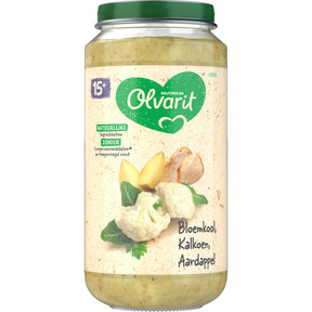 Olvarit Cauliflower Turkey Potato 15m+ Baby food 250g