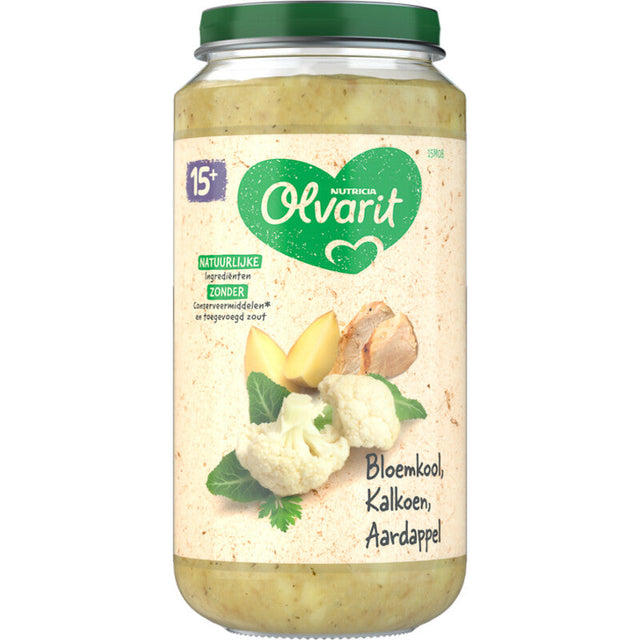Olvarit Cauliflower Turkey Potato 15m+ Baby food 250g