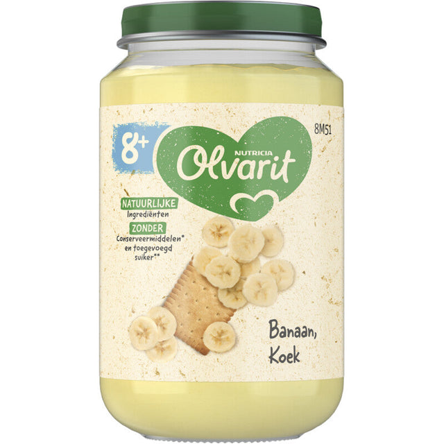 Olvarit Banana Biscuit 8m+ Baby food 200g