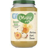 Olvarit Apricot Apple Banana 8m+ Baby food 200g