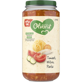 Olvarit Tomato White Fish pasta 12m+ Baby food 250g