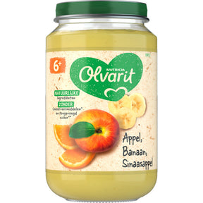Olvarit Apple Banana Orange 6m+ Baby food 200g