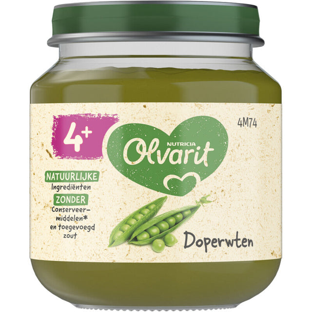 Olvarit Peas 4m+ Baby food 125g