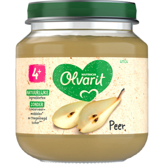 Olvarit Pear 4m+ Baby food 125g
