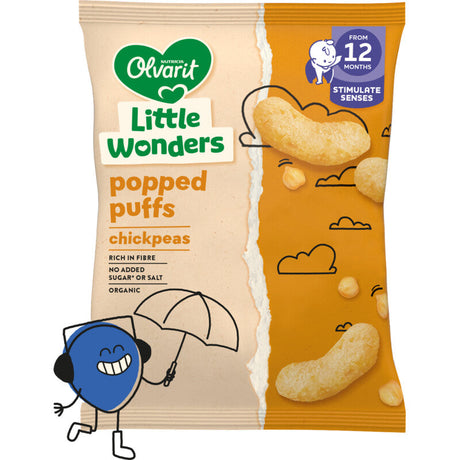 Olvarit Chickpea Puffs 12m+ Baby snacks 20g