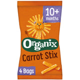Organix Corn sticks with Carrot 4-pack 10m+ Baby snacks 60g