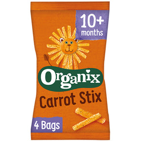Organix Corn sticks with Carrot 4-pack 10m+ Baby snacks 60g