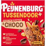 Peijnenburg Tussendoor+ Grains, pitten & choco Fruit and nut bar 147g