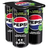 Pepsi Zero sugar lime Cola 4 × 250ml