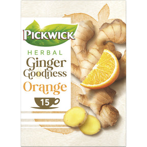 Pickwick Ginger goodness orange Herbal Tea 15-pack 26g