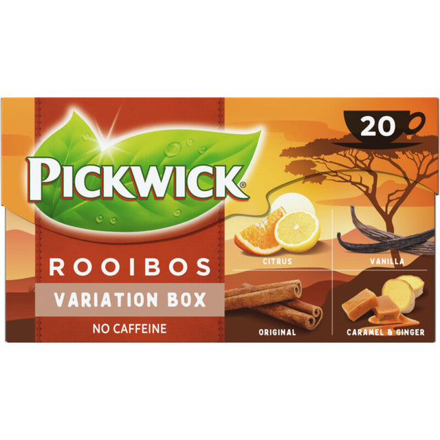 Pickwick Rooibos Tea variatiebox 20-pack 30g