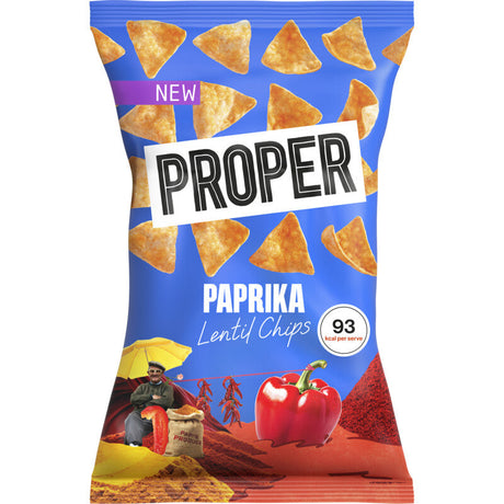 Proper Paprika lentil chips 85g