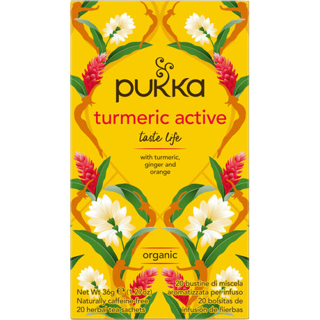 Pukka Tumeric active 20-pack Black tea 20g