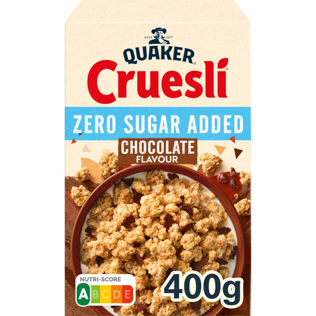 Quaker Cruesli zero sugar added chocolate 400g