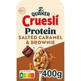 Quaker Cruesli protein salted caramel & brownie 400g
