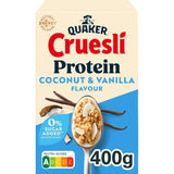 Quaker Cruesli protein coconut & vanilla Flavour 400g