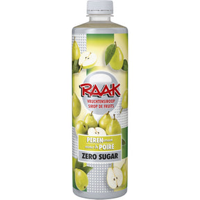 Raak Vruchtensiroop Pears zero sugar 750g