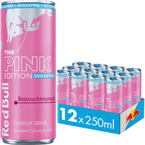 Red Bull Pink edition sugarfree Forest Fruit Energy drink 12 × 250ml