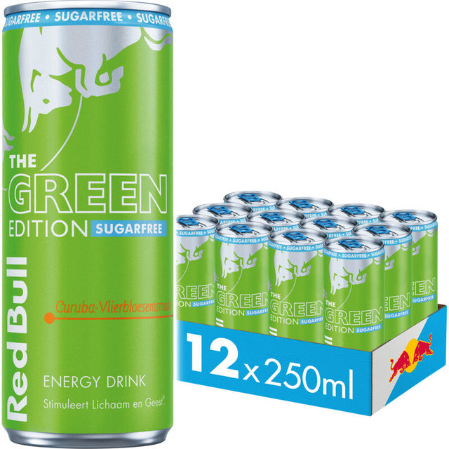 Red Bull Green edition sugarfree curuba Energy drink 12 × 250ml