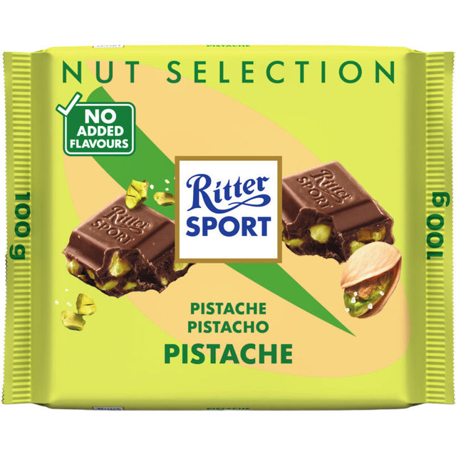 Ritter Sport Milk Chocolate Pistachio 100g