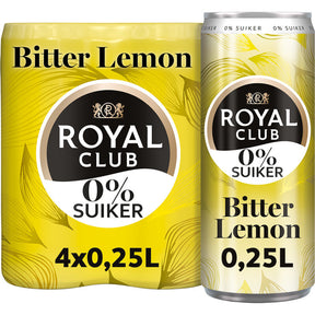 Royal Club Bitter lemon 0% Sugar Drink mixer 4 × 250ml