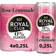 Royal Club Rose lemonade 0% Sugar Drink mixer 4 × 250ml