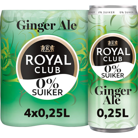 Royal Club Ginger ale 0% Drink mixer 4 × 250ml
