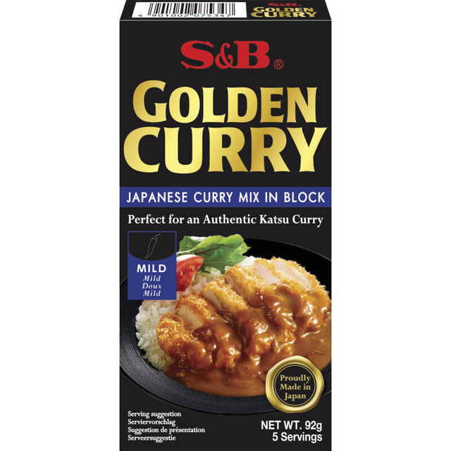 S&B Golden curry Japanese mix mild 92g