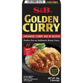 S&B Golden curry Japanese mix hot 92g