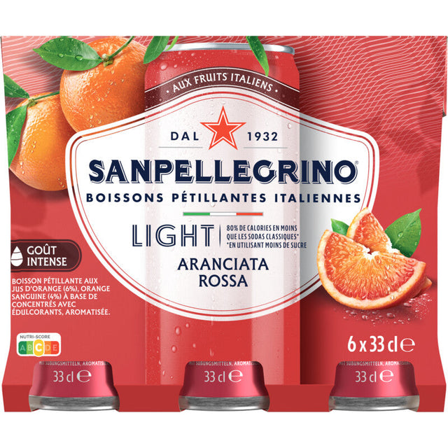 S. Pellegrino Aranciata rossa light Soft drink 6 × 330ml