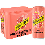 Schweppes Pink grapefruit Drink mixer 6 × 330ml