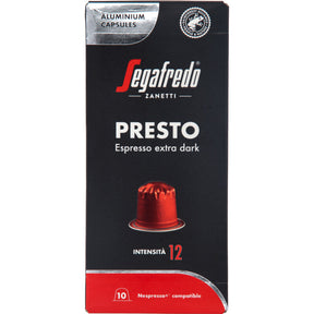 Segafredo Presto espresso extra dark 10 capsules 50g