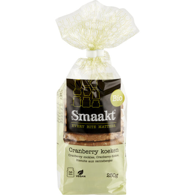 Smaakt Cranberrykoeken Biscuits 250g