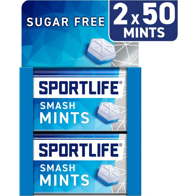 Sportlife Smashmint sugar free mints 2-pack 70g