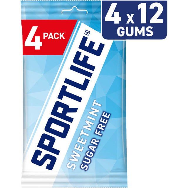 Sportlife Sweetmint 4-pack Chewing gum 72g