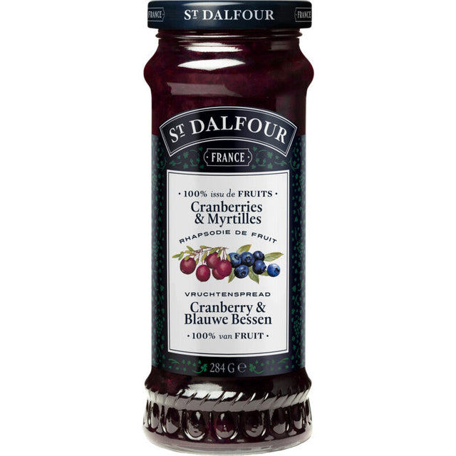 St. Dalfour Fruit Spread Cranberry Blueberry 284g