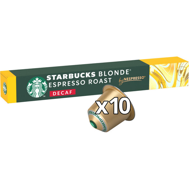 Starbucks Blonde espresso roast decaf 10 capsules 55g