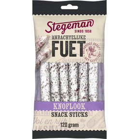 Stegeman Traditional fuet sticks Garlic Cured sausage 120g