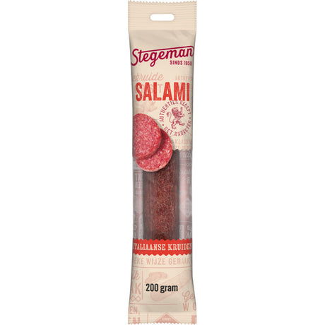 Stegeman Salami Italian Herbs Cured sausage 200g