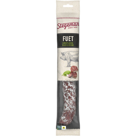 Stegeman Fuet Garlic Basil Cured sausage 130g