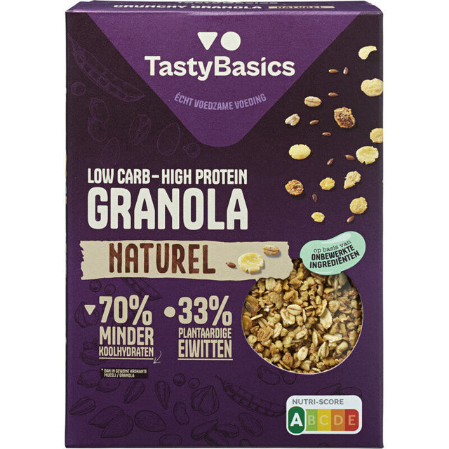 TastyBasics Low carb-high protein granola Original 350g