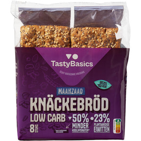 TastyBasics Low carb knäckebröd Maanzaad & Sesame Crispbread 150g