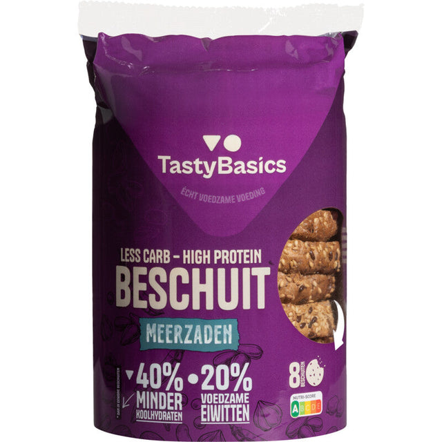 TastyBasics Beschuit meerzaden Dutch rusks 184g