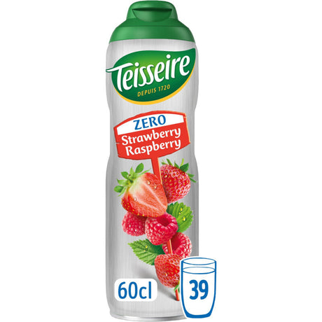 Teisseire Zero Strawberry Raspberry Syrup 600ml