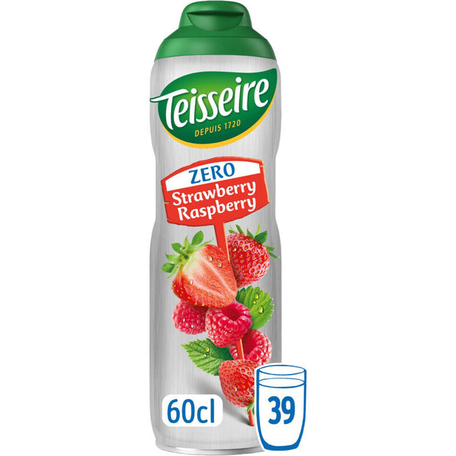 Teisseire Zero Strawberry Raspberry Syrup 600ml