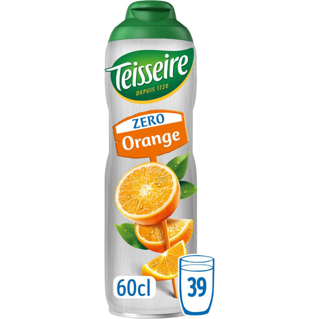 Teisseire Zero Orange Syrup 600ml