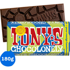 Tony's Chocolonely Bar Dark Creamy Hazelnut Chocolate 180g