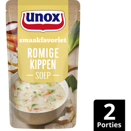 Unox Creamy kippensoep Soup 570g