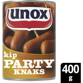 Unox Chicken party knaks Frankfurter sausages 400g