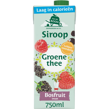 Van de Boom Green Tea bosfruit Syrup 750ml